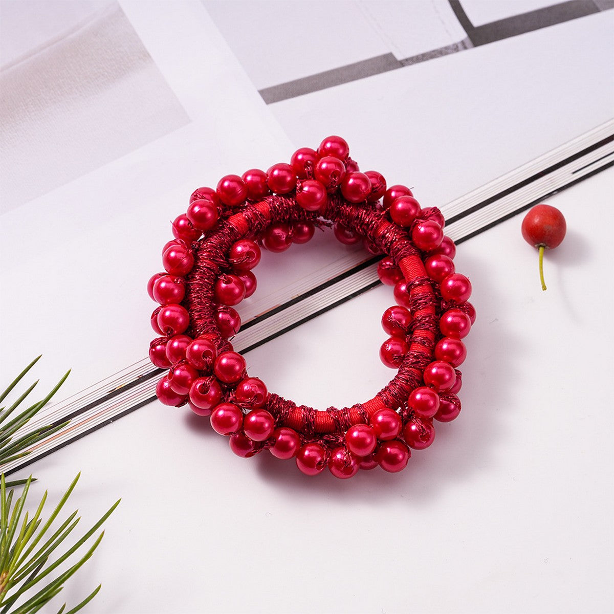 2-in-1 Beaded Hair Tie Bracelet