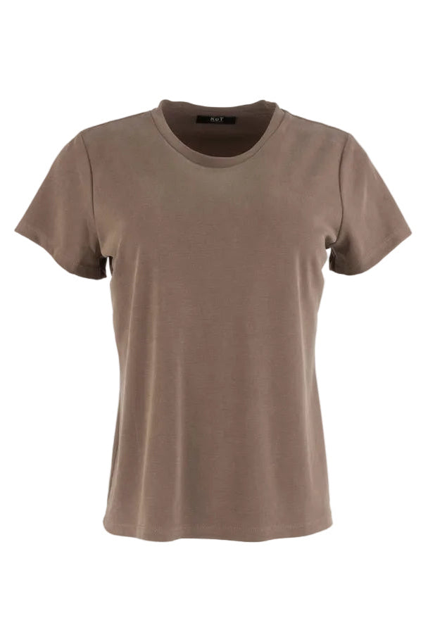 Brown t-shirt on a white background