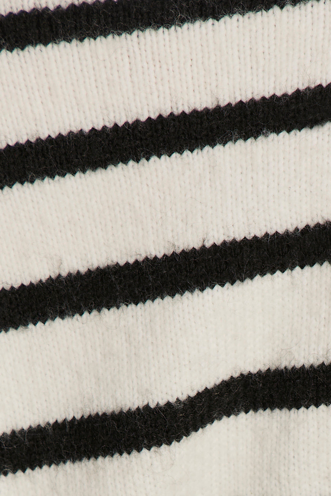 Close-up of black and white striped fabric