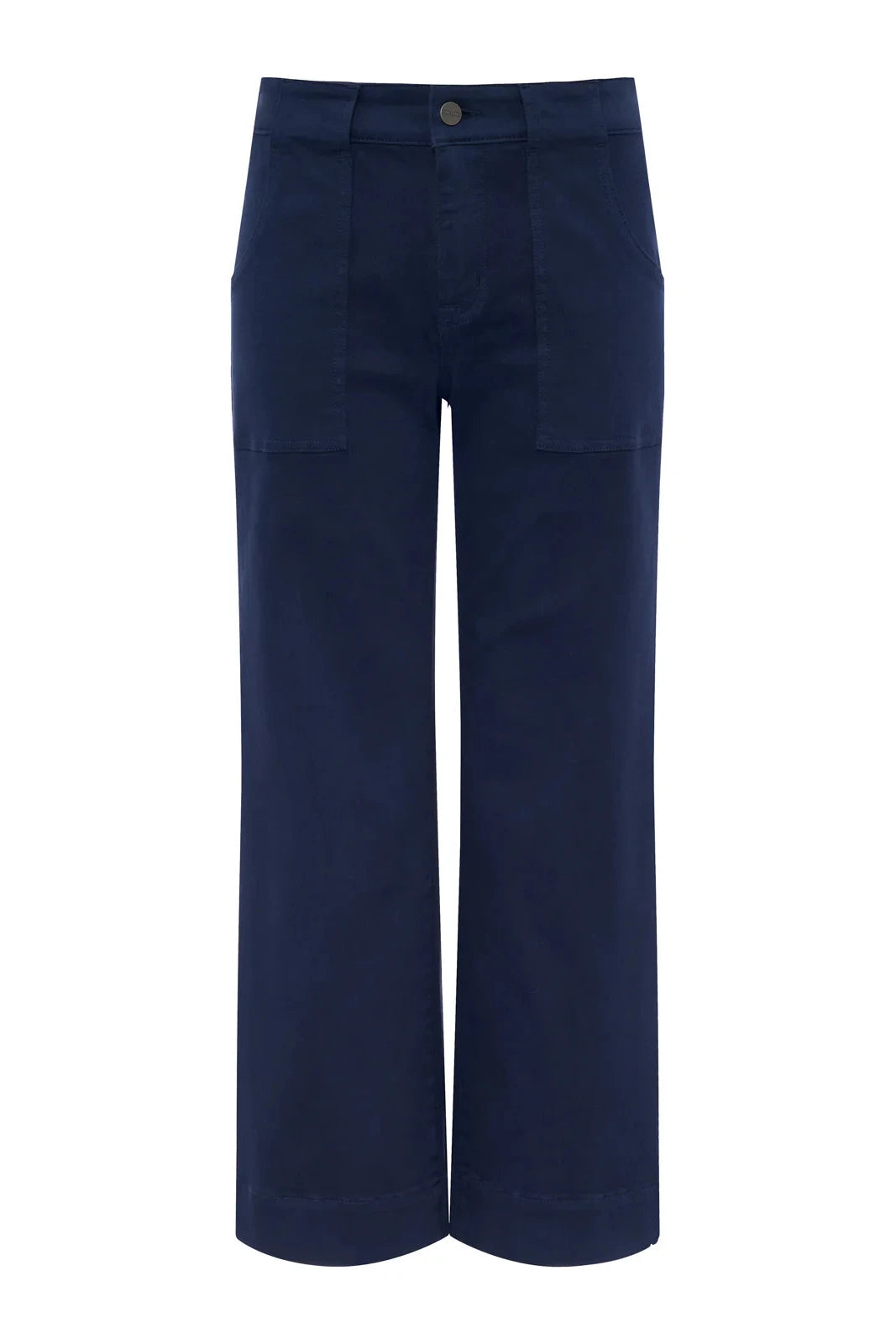 Navy blue pants on a white background