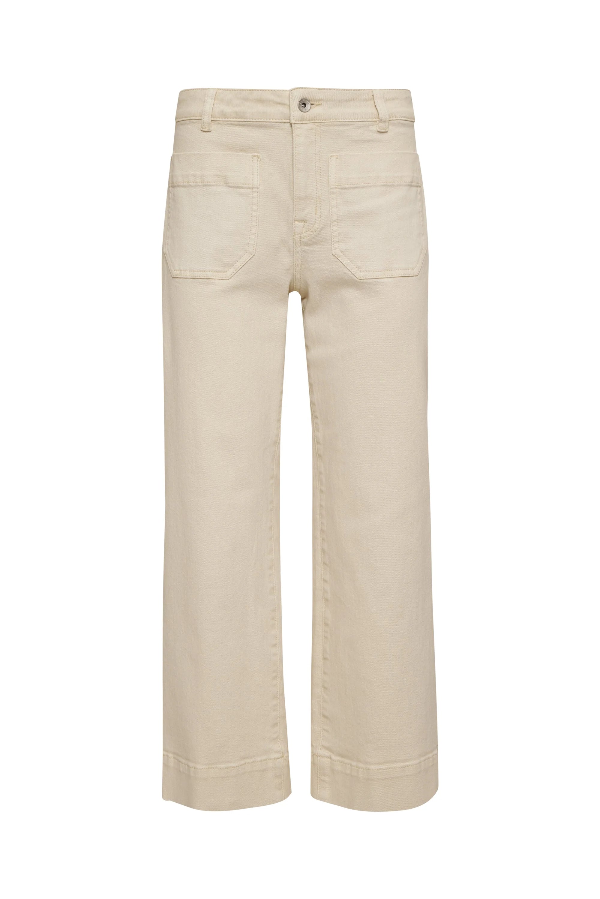 Beige pants on a white background