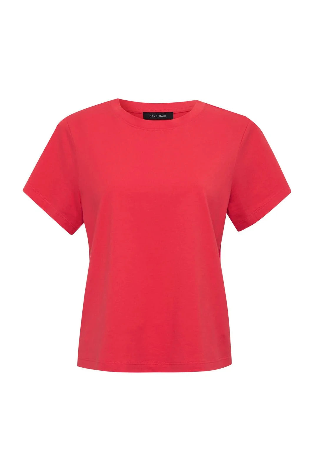 Red t-shirt on a white background