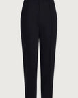 Black pants on a light gray background