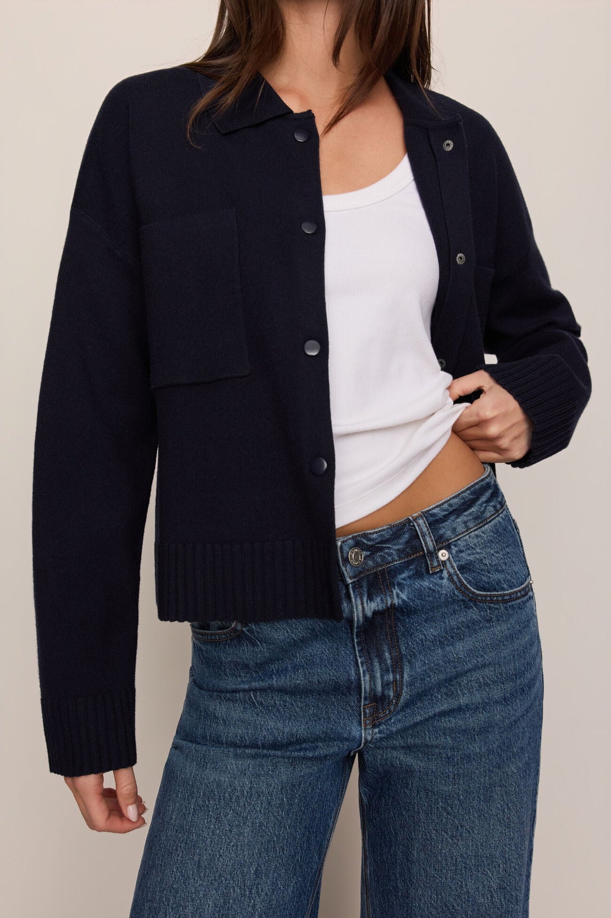Slowdown Sweater Jacket by Z Supply in Nightfall