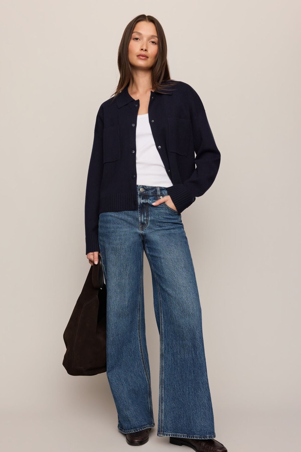 Slowdown Sweater Jacket by Z Supply in Nightfall