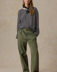 Sunwashed Long Sleeve Retro Tee - Inkwell Stripe