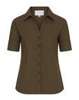 The Short Sleeve Shirt - Brown