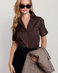 The Short Sleeve Shirt - Brown