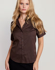The Short Sleeve Shirt - Brown