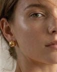 Vale Dome Huggie Hoop Earring