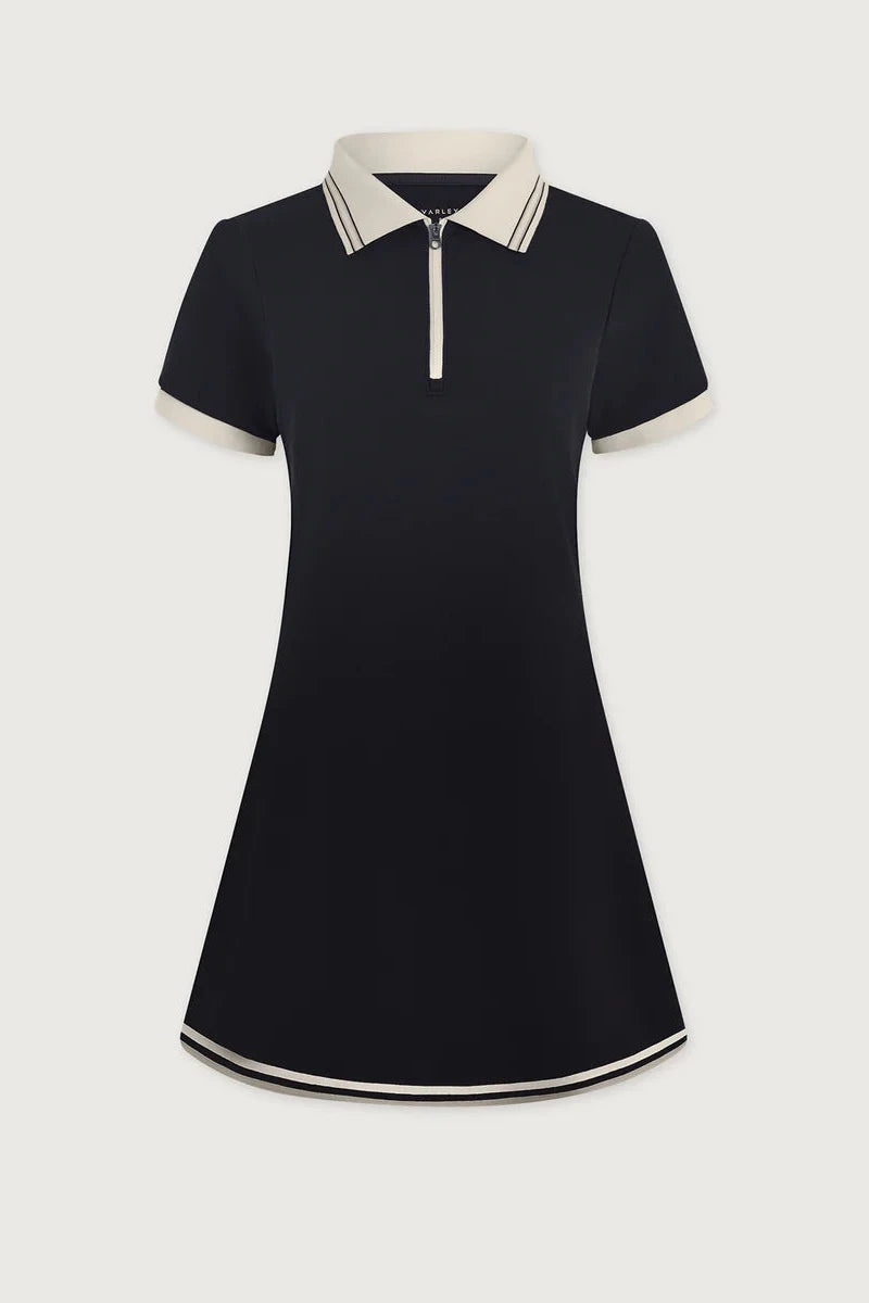 Valentina Court Dress in Navy