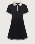 Valentina Court Dress in Navy