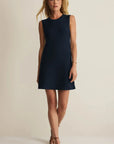 Sandbar Crochet Mini Dress in Navy