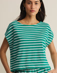 Tilly Striped Top - Rainforest