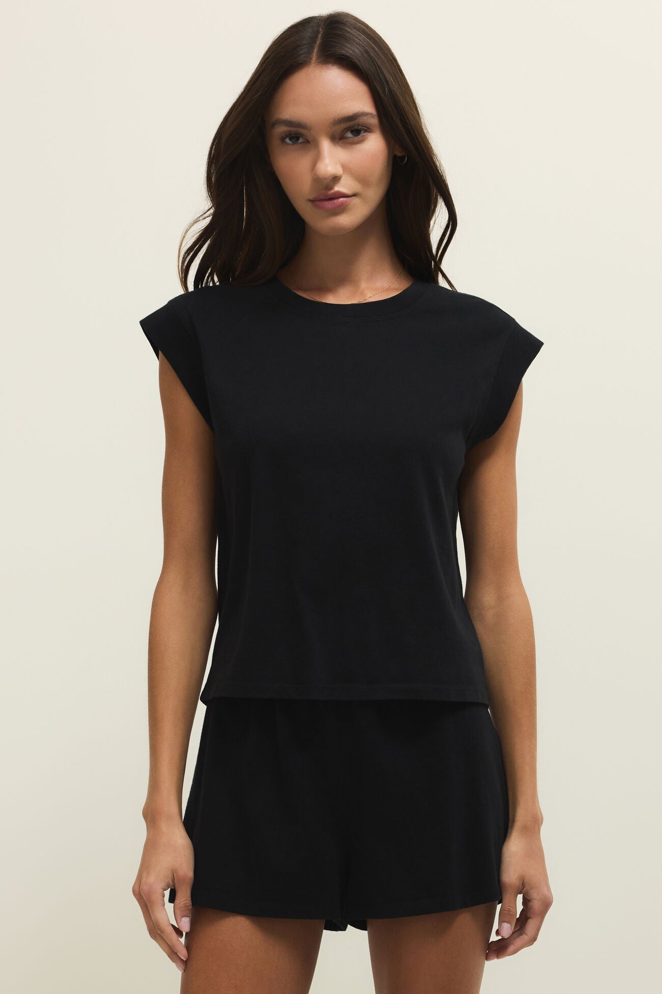 Camino Jersey Top - Black