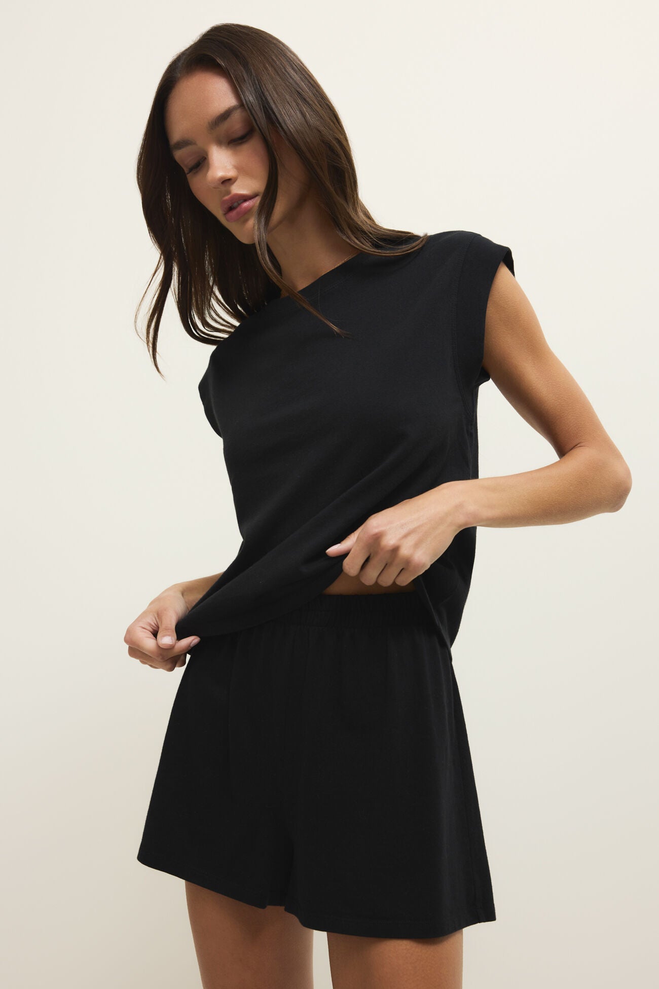 Camino Jersey Top - Black