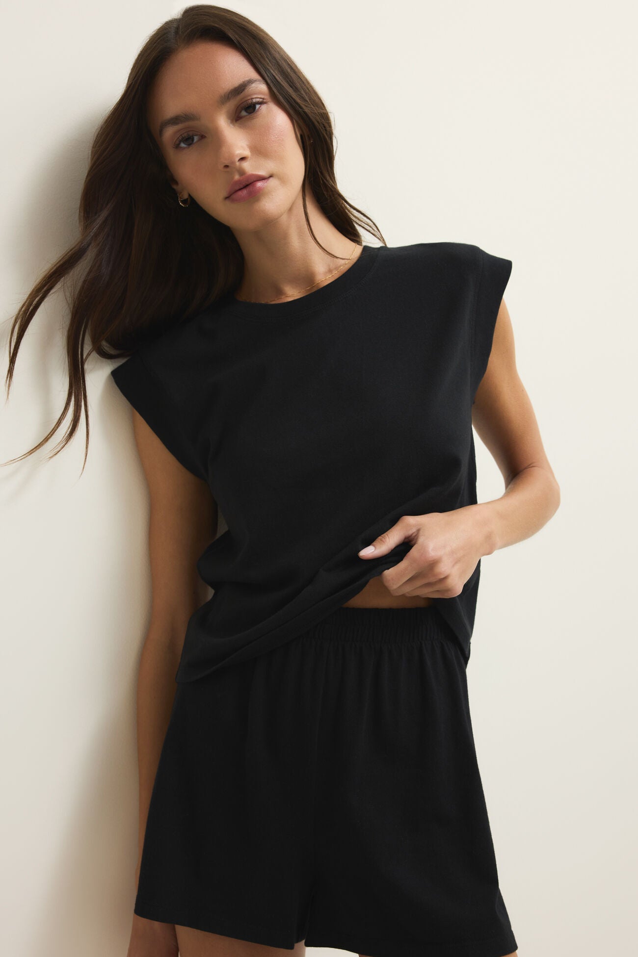 Camino Jersey Top - Black