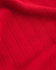 Close-up of red textured fabric