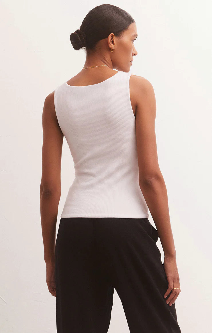 Avala V-Neck Rib Top