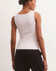 Avala V-Neck Rib Top