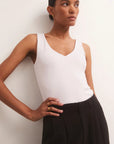 Avala V-Neck Rib Top