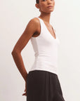 Avala V-Neck Rib Top