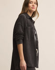 All Day Knit Denim Jacket - Vintage Black