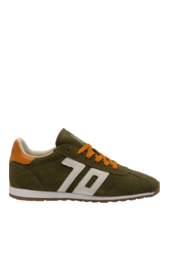 Asian W26 Sneaker in Army by Back 70