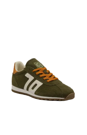 Asian W26 Sneaker in Army by Back 70