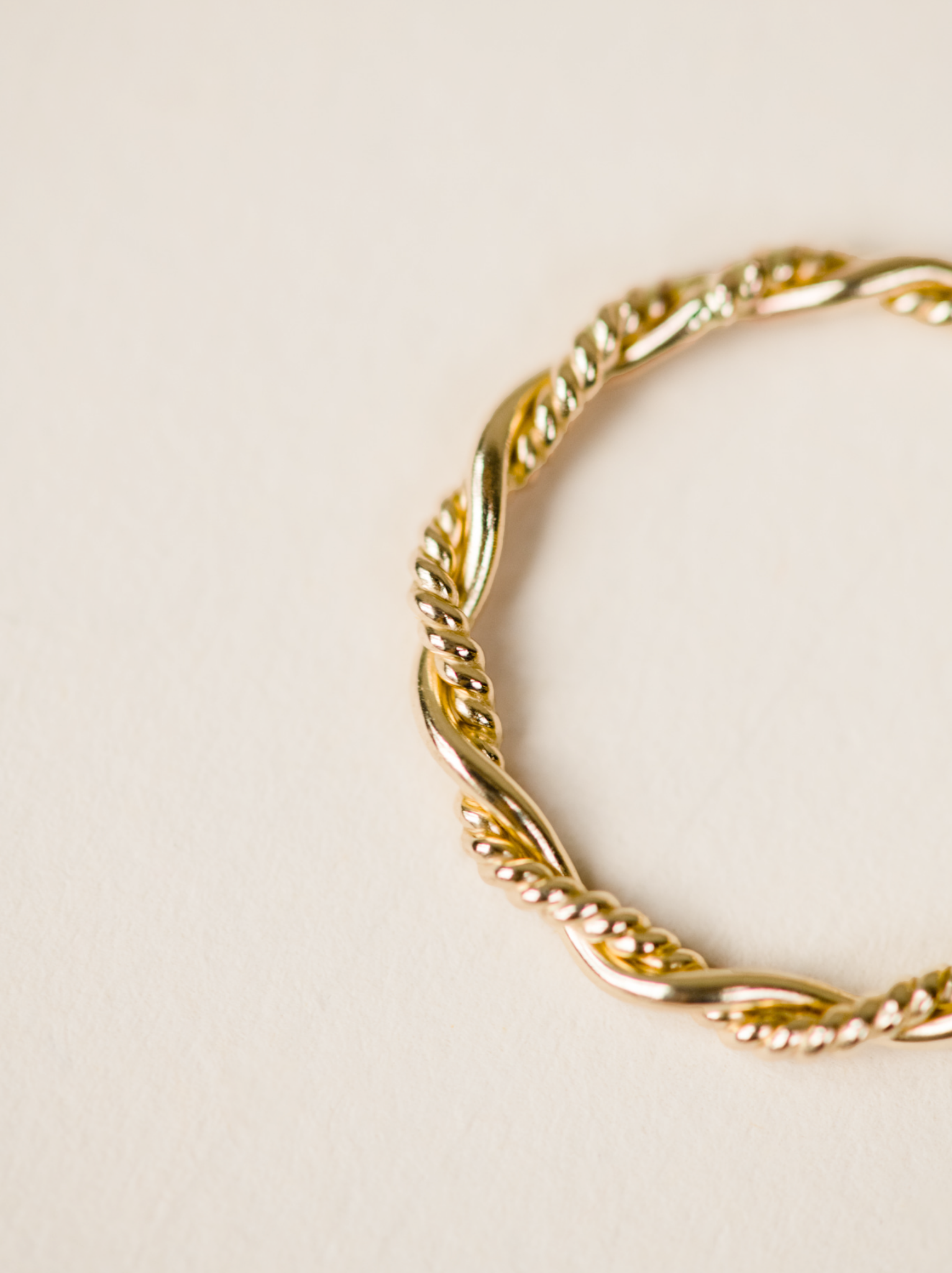 Braided Twist Ring by ABLE - Gold-filled