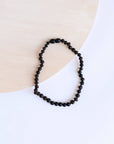 Raw Black Baltic Amber + Shungite Necklace - 18"