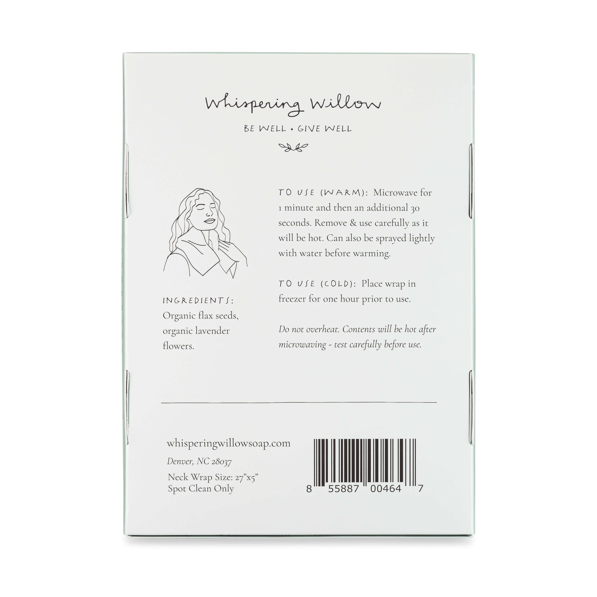 Lavender-Filled Neck Wrap - Stone