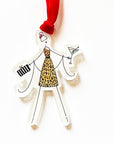 "GIRL WALKS INTO A BAR" Ornament
