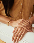 Chunky Cuff Bracelet by ABLE - Gold-Plated