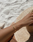 Chunky Cuff Bracelet by ABLE - Gold-Plated