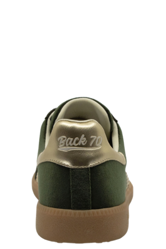Cloud W26 Sneaker Velvet Olive Gold by Back 70