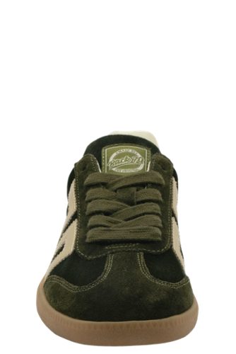 Cloud W26 Sneaker Velvet Olive Gold by Back 70