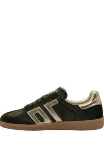 Cloud W26 Sneaker Velvet Olive Gold by Back 70