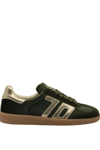 Cloud W26 Sneaker Velvet Olive Gold by Back 70