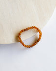 Raw Cognac Baltic Amber Stretch Bracelet