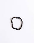 Raw Black Baltic Amber + Shungite Bracelet - 8"