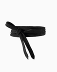 Wrap Belt - Black Suede