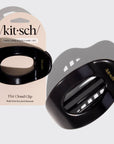 Black Flat Cloud Clip - Large