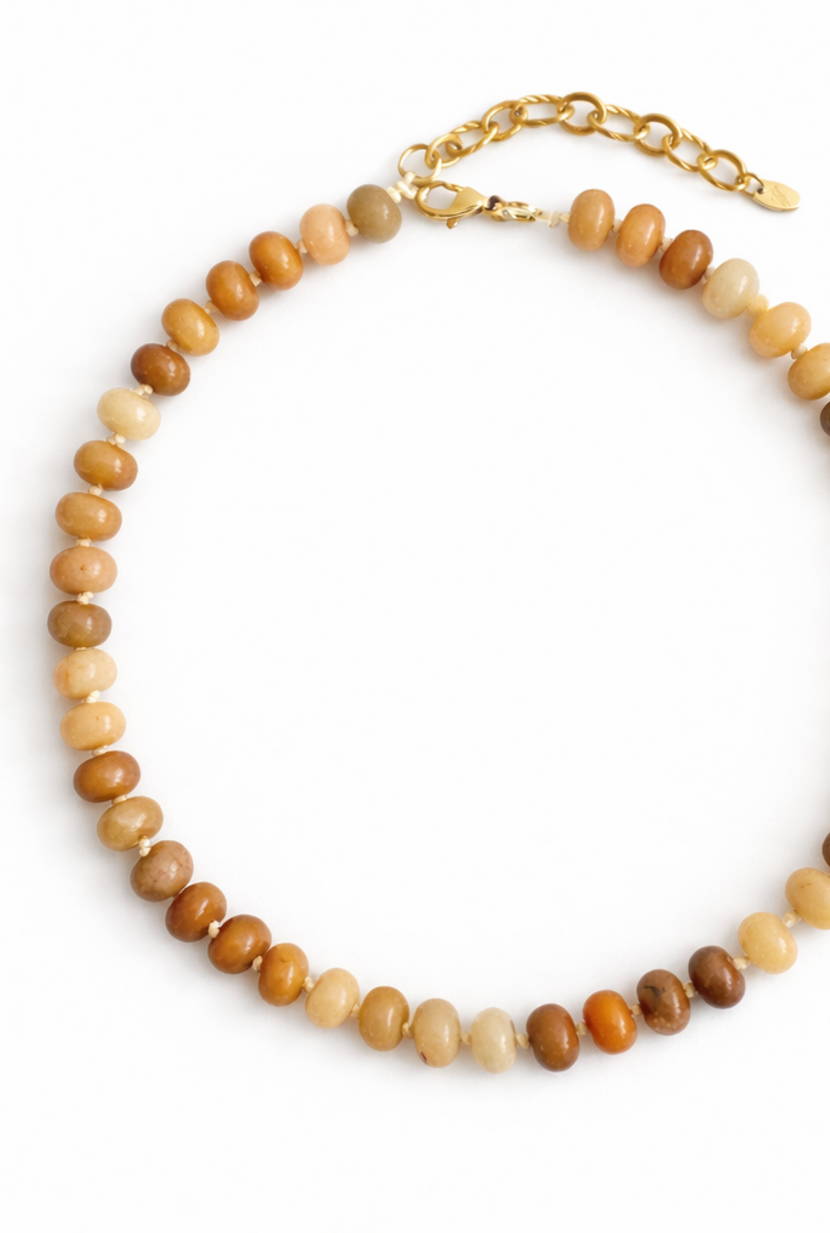 Refined Stone Bead Necklace