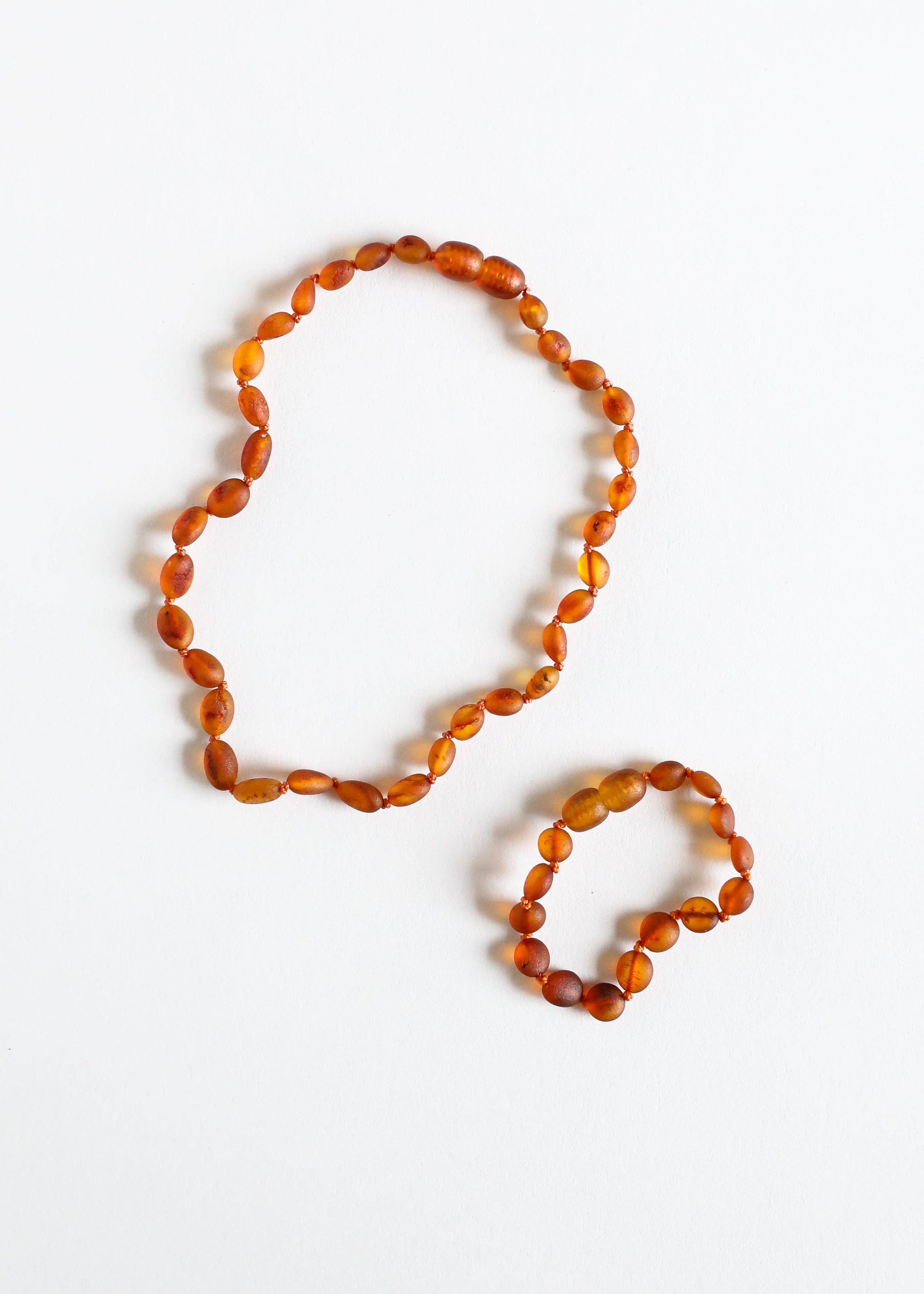 Raw Cognac Baltic Amber Necklace - 18&quot;