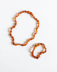 Raw Cognac Baltic Amber Necklace - 18"