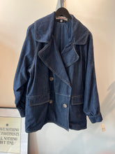 Load image into Gallery viewer, Denim Car Coat