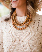 Load image into Gallery viewer, Wood Bead Necklace
