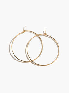 Minka Thin Hoop Earring 2"