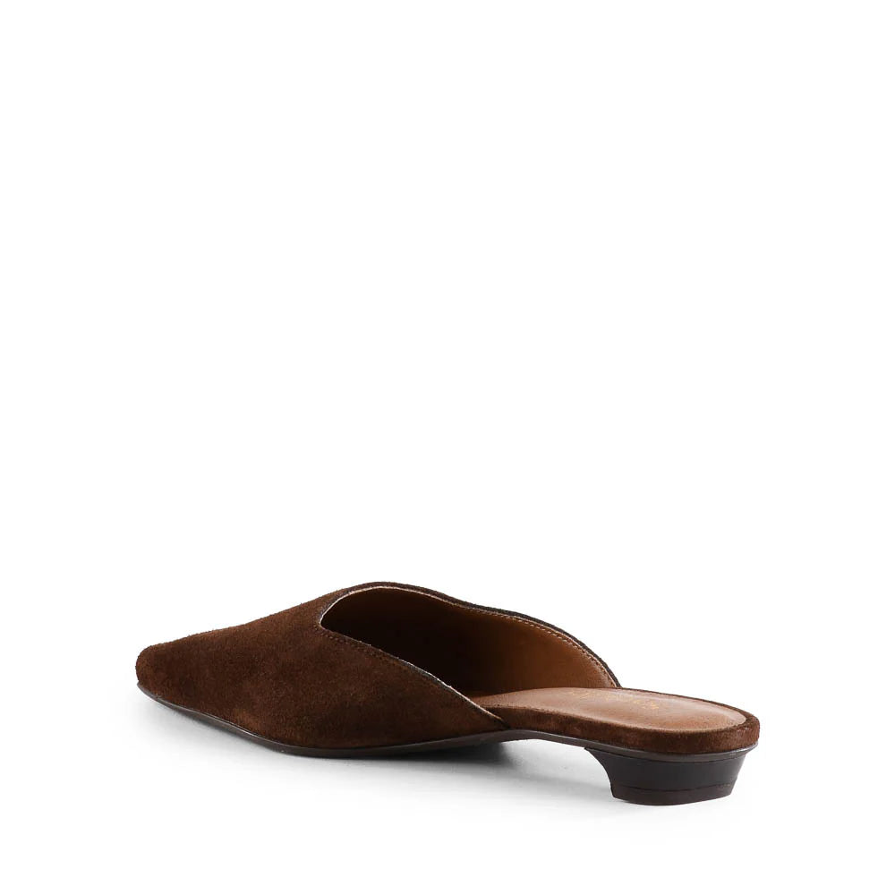 Mocktail Mule - Dark Brown Suede